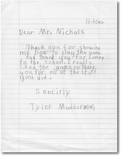 Letters From Students